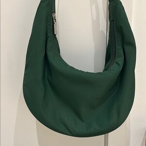 Green Nylon Hobo Bag
